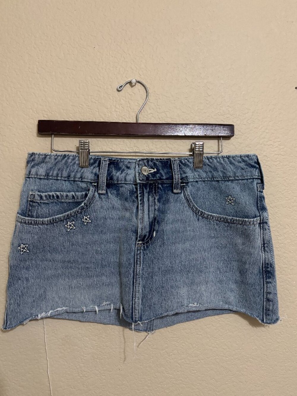 Hollister Star Stitched Jean Skort